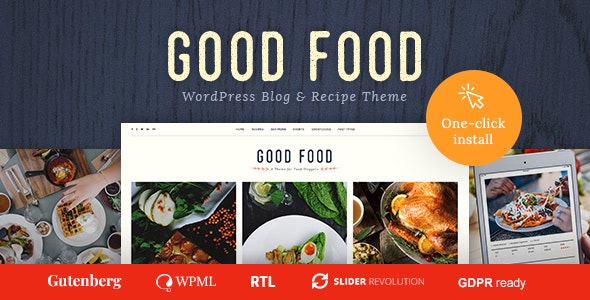 Good Food Theme - Recipe Magazine & Culinary Blog Theme 1.3.2