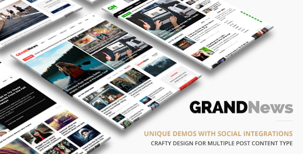 Grand News Theme – Magazine Newspaper WordPress 3.5.7
