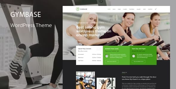 GymBase Theme - Gym Fitness WordPress Theme 15.8