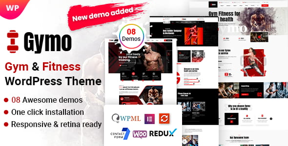 Gymo Theme - Gym & Fitness WordPress Theme 1.0.5