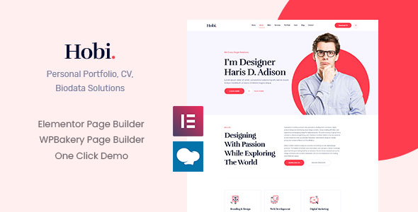 Hobi Theme - Personal Portfolio WordPress Theme 2.0.2