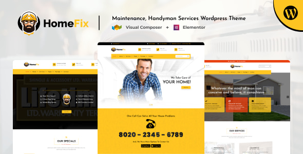 Home Fix Theme - Maintenance, Handyman Services Theme 4.0