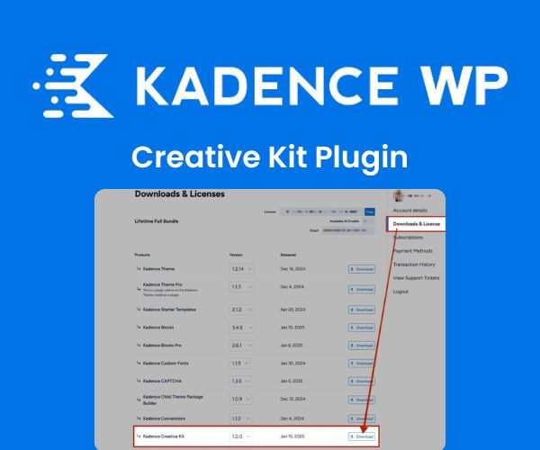 Kadence Creative Kit 1.1.1