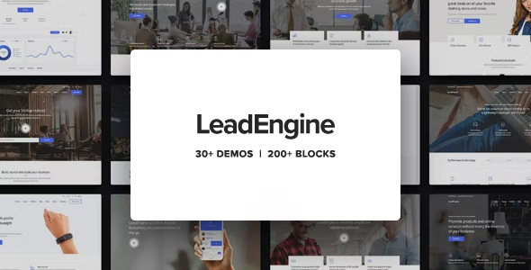 LeadEngine Theme - Multi-Purpose WordPress Theme with Page Builder 5.6