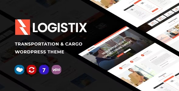 Logistix Theme | Responsive Transportation WordPress Theme 1.28