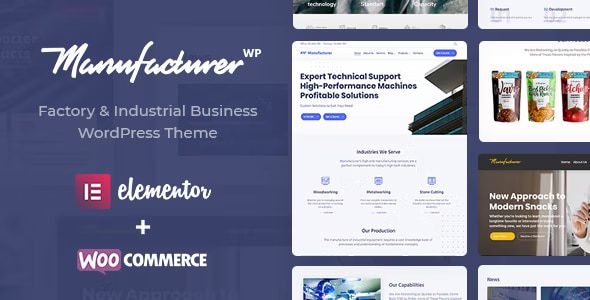 Manufacturer - Factory and Industrial WordPress Theme 1.3.12