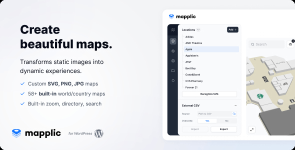 Mapplic - Custom Interactive Map WordPress Plugin 8.4.2