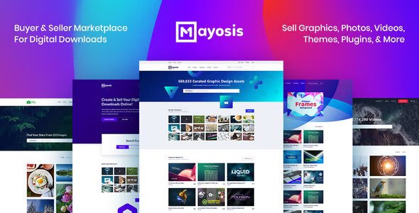Mayosis Theme - Digital Marketplace WordPress Theme 5.4.7