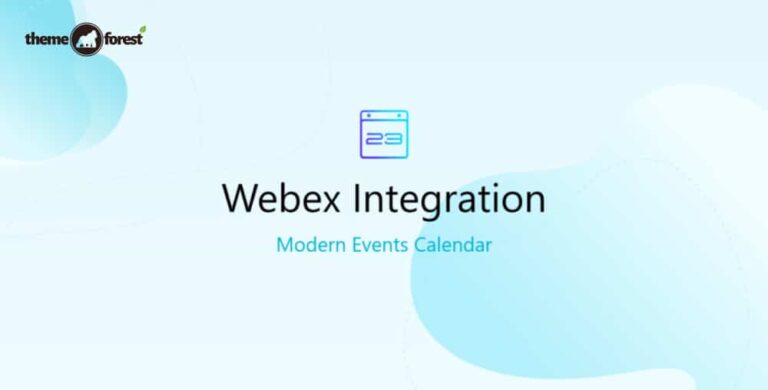 MEC Webex Integration Addon – Modern Events Calendar 1.2.0