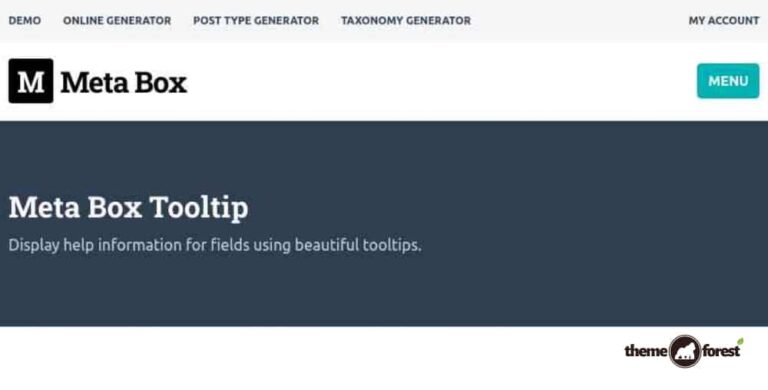 Meta Box Tooltip Addon 1.1.9
