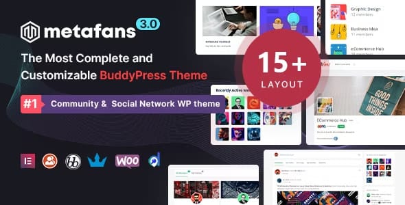 MetaFans Theme - Community & Social Network BuddyPress Theme 3.4