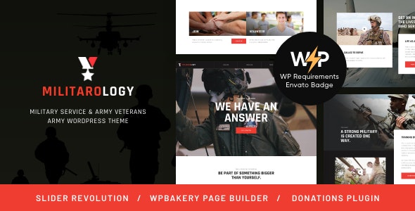 Militarology Theme - Military Service & Army Veterans WordPress Theme 1.0.12
