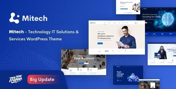 Mitech Theme - Technology IT Solutions & Services WordPress Theme 2.2.0
