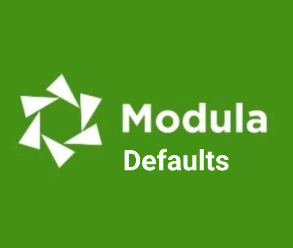 Modula Defaults 1.2.8