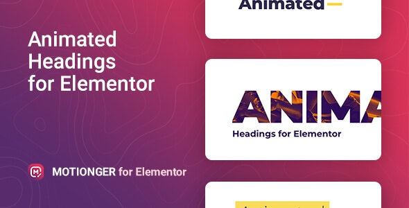 Motionger – Animated Heading for Elementor 2.0.4