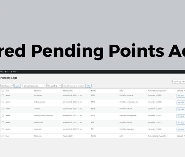 myCred Pending Points Addon 1.0.3.1