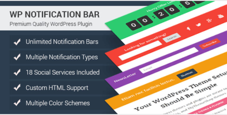 MyThemeShop WP Notification Bar Pro 1.2.1