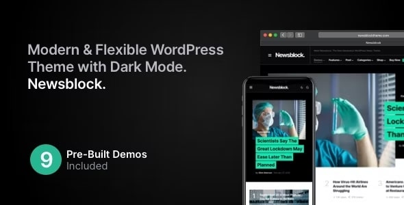 Newsblock Theme - News & Magazine WordPress Theme with Dark Mode 1.2.8
