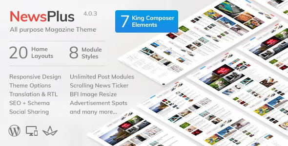 NewsPlus Theme - News and Magazine WordPress theme 4.4.0