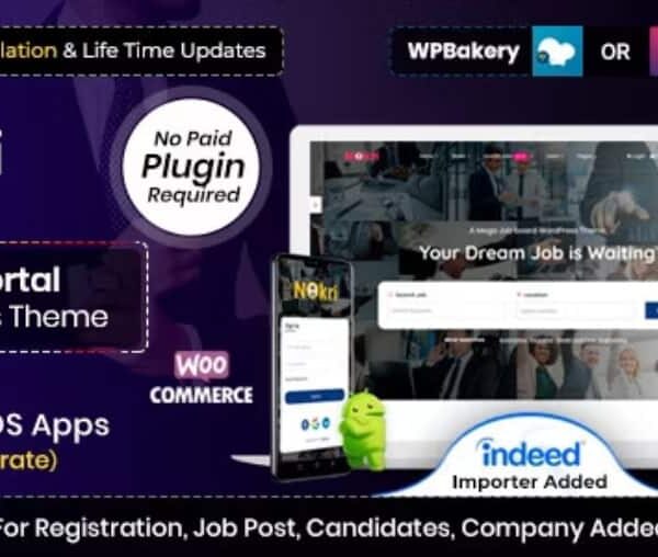 Nokri Theme - Job Board WordPress Theme 1.6.4