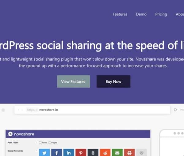 Novashare – WordPress Social Sharing Plugin 1.6.5