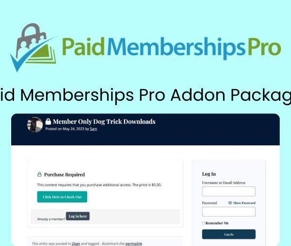 Paid Memberships Pro Addon Packages 0.9.1