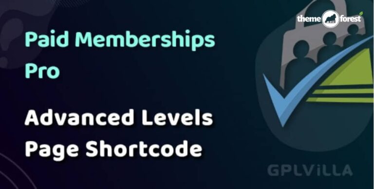 Paid Memberships Pro Advanced Levels Page Shortcode 1.2