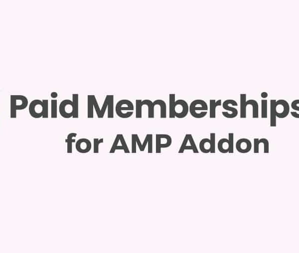 Paid Memberships PRO for AMP Addon 2.9.6