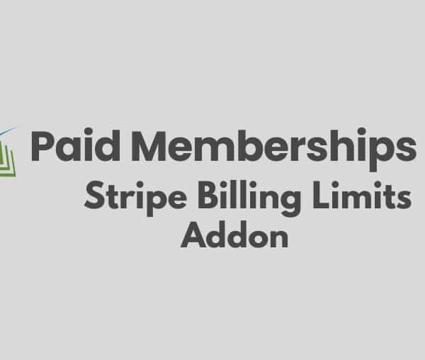 Paid Memberships Pro Stripe Billing Limits Addon 1.0