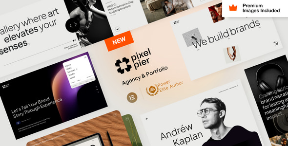 Pixelpiernyc Theme - Portfolio Creative Agency Freelancer WordPress 21.0
