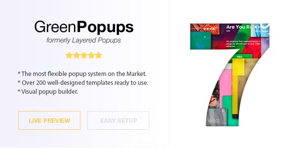 Popup Plugin for WordPress - Green Popups (formerly Layered Popups) 7.54