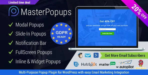 Popup Plugin for WordPress & Popup Editor - Master Popups for Email Subscription 3.9.4