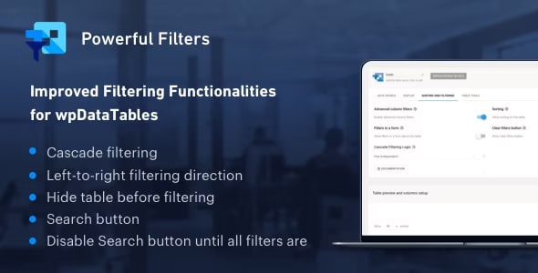 Powerful Filters for wpDataTables - Cascade Filter for WordPress Tables 1.4.6