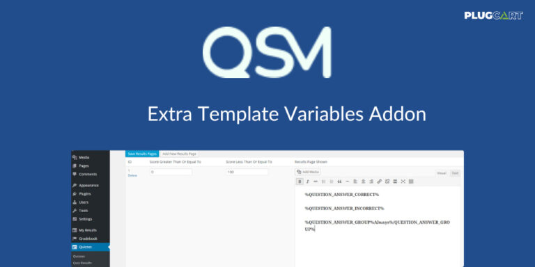 QSM Extra Template Variables Addon 1.4.0