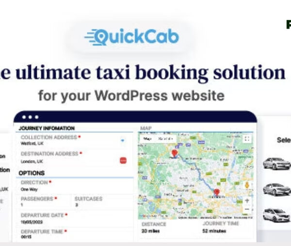 QuickCab: WooCommerce Taxi Booking Plugin 1.3.5