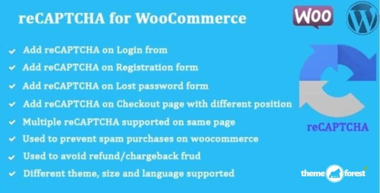 ReCaptcha for WooCommerce 2.70