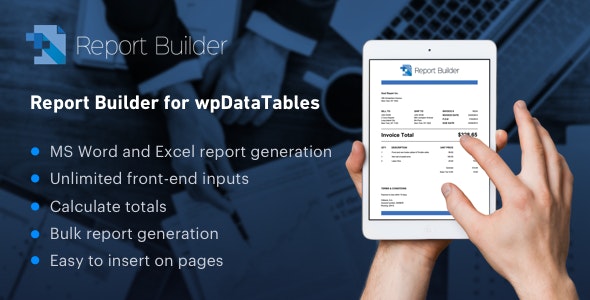Report Builder - Generate Word DOCX and Excel XLSX documents 2.2