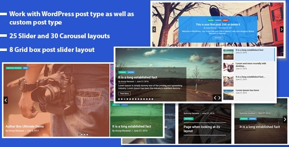 Responsive Recent Post Slider Pro plugin for WordPress 1.8