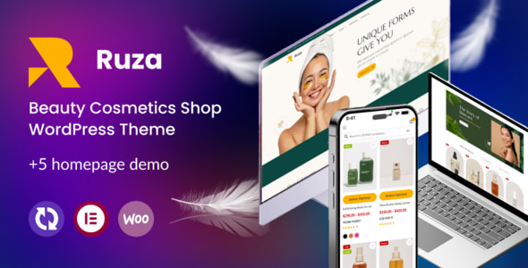Ruza Theme – Beauty Cosmetics Shop WordPress Theme 1.0.14