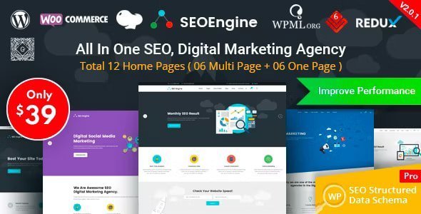 SEO Engine - Digital Marketing Agency WordPress Theme 2.0.0