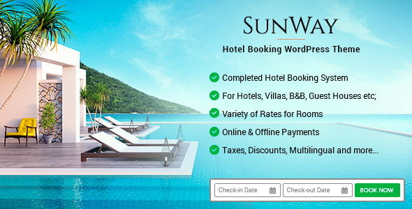 Sunway Theme - Hotel Booking WordPress Theme 6.8.1