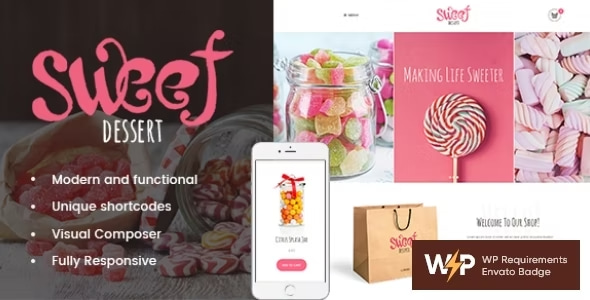 Sweet Dessert Theme | Candy Shop & Cafe WordPress Theme 1.1.10