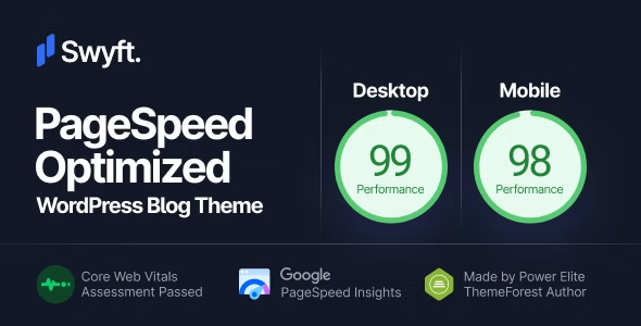 Swyft Theme - PageSpeed Optimized WordPress Blog Theme 1.1.1