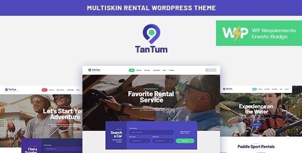 TanTum Theme | Car, Scooter, Boat & Bike Rental Services WordPress Theme 1.1.15