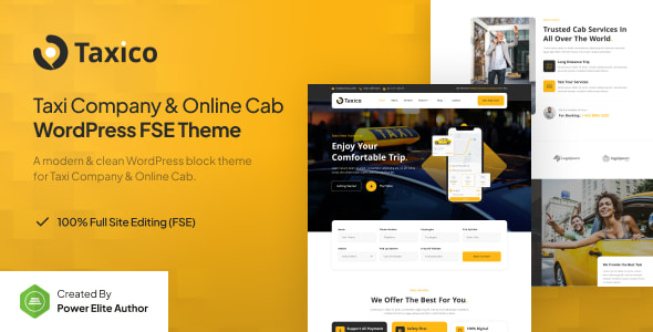 Taxico Theme – Taxi Company and Online Cab Service Theme 1.0.0
