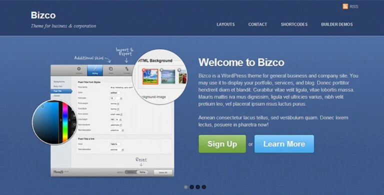 Themify Bizco WordPress Theme + Activation 7.5.5