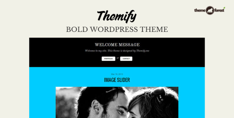 Themify Bold WordPress Theme + Activation 7.5.5