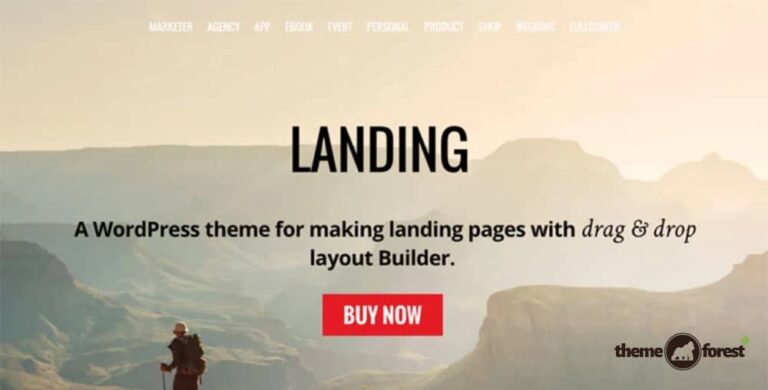 Themify Landing WordPress Theme + Activation 7.1.8