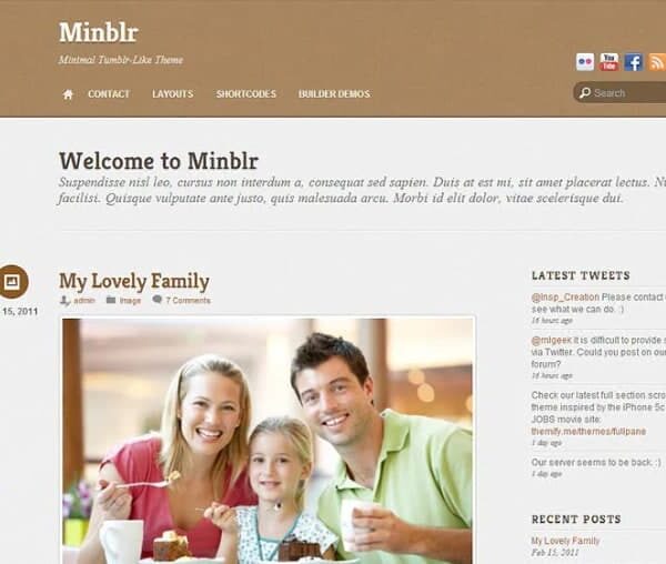 Themify Minblr WordPress Theme + Activation 7.5.1
