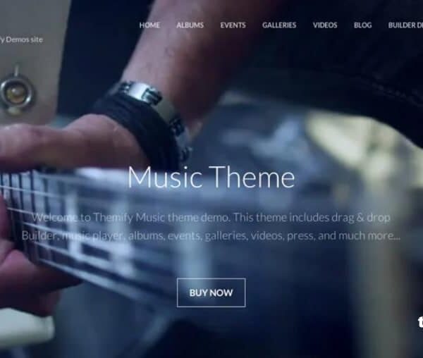 Themify Music WordPress Theme + Activation 7.5.7